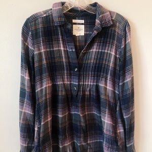 American Eagle 3/4 button up flannel